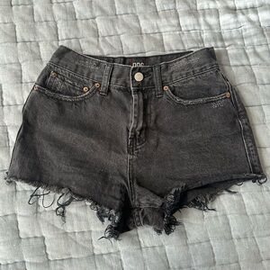 BDG Urban Outfitters High Rise Girlfriend Black Jean Shorts